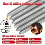 6Pcs Easy-Melt Low Temperature Welding Rods For Water Tanks & Pipes - Versatile, Quick-Fuse Powder Core Sticks For Stainless Steel, Copper, Iron, Aluminu - Image 8