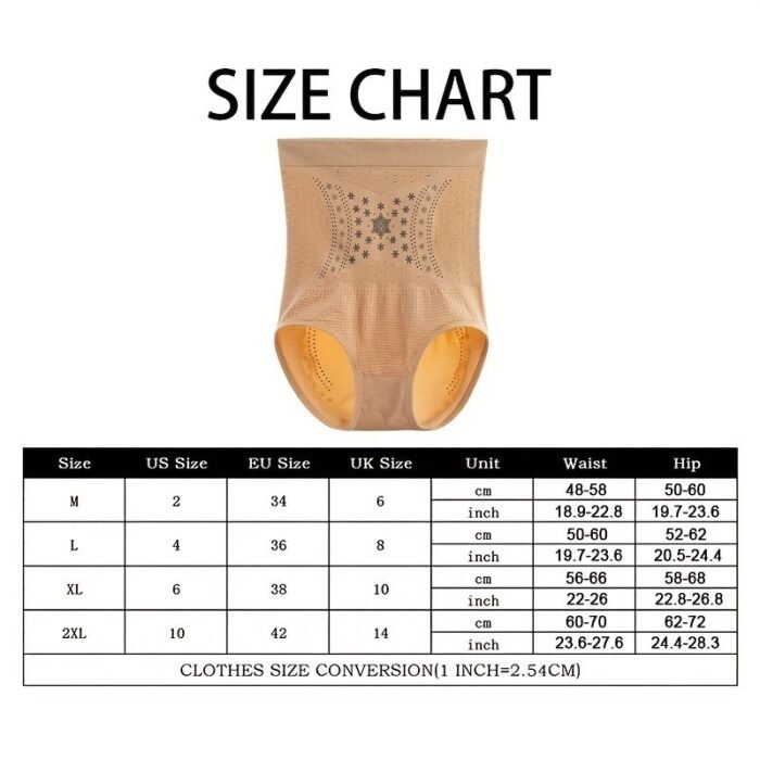 1Pc High Waist Shaping Brief For Women - Tummy Control Slimming Trainer Underwear With Hip & Waist Support, Breathable Nylon Fabric, Blue Button Closure, Posture Correction For A Flattering Figure, High Waist Trainer | Tummy Control Shapewear | Pull-On Brief, Tummy Control Underwea - Image 12