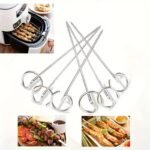 10 Pcs Air Fryer Stand-Up Skewers: Food Grade Stainless Steel, Thick, Bbq Kebab Sticks For Air Fryer And Oven - Image 2
