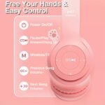 Genai Wireless Over-Ear Headphones, 20H Playtime, Wireless 5.0, Noise Reduction, Comfortable Padded Ear Cups, Foldable Design For Travel & Home, Perfect Gift For Youngsters, Teens, Adults, Women - Image 8