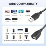 I-Zclive High-Speed Usb 2.0 Extension Cable - Oxygen-Free Copper, Male To Female, Type A To A For Flash Drives, Hard Drives, Printers & Webcams, I-Zclive - Image 17