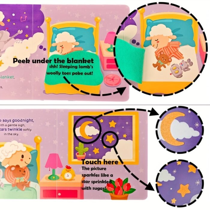Sheep'S Sleepy Time Learning Books For Kids, Interactive Touch And Feel Books, Good Habit Formation Lift-The-Flap Book, Push, Pull And Slide, English Learning, Engaging Learning Books, Best Gift For Christmas, New Year, Ramadan, Birthdays, From Bear Tale - Image 10