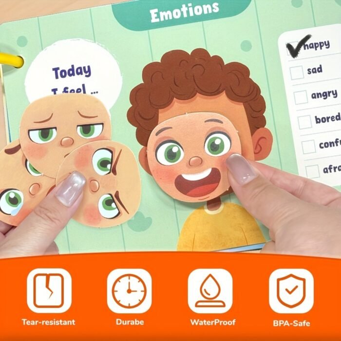 6 Themes Busy Book With, Cardboard, Educational Learning Toys For Cognitive And Thinking Abilities, Body, Animals, Food, Planet, Traffic, Emotion, Parent- Christmas Gift, Family Game, Travel, Bedtime Activities, Cognitive Development, Interactive Book, Colorful Pages, Highquality Print, Sturdy Binding, Educational Gift, Busy Board, Parents And Teachers, And - Image 9