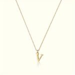 1Pc Elegant & Cute Initial Necklace For Women - 18K Golden Plated Stainless Steel Box Chain, A-Z Uppercase Letters, Daily Wear & Gift Idea, Letter Necklace, Jewelry, Sleek Design, Luxurious Finish - Image 22