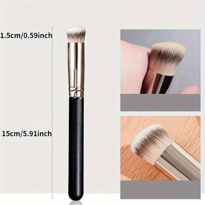 Professional Kabuki Brush, 270 Concealer Brush, Dense Synthetic Bristles For Flawless Makeup Application, Ideal For Blending Creams And Liquids, Essential Beauty Tool - Image 4