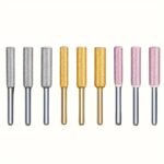 10-Pc Diamond Chainsaw Sharpener Set, Titanium Coated Corundum Grinding Bits, Rotary Tool Burr Stone Files For Chain Saw, Jade, Glass, Metal, Wood Sharpening - Uncharged Power Mode - Image 6