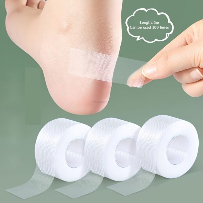Transparent Waterproof Bandage For Foot, Finger, Toe, Heel - Invisible, Travel Essential, Alternative To Traditional Bandages, Fragrance-Free, Transparent Bandage, Invisible Bandage, Flexible Bandage, Durable Bandage - Image 1