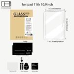 This Is A Pack Of 2 Tempered Glass Screen Protectors For Ipad Models Including The 11Th, 10Th, 9Th, 8Th, 7Th, 6Th, 5Th, Air 7, Air 6, Air 5, Air 4, Air 3, Mini 7, Mini 6, Mini 5, And Mini 4 (2018/2020/2019/2020/2022/2023/2024/2025) Pro/Air (7.9/8.3/9.7/10.2/10.5/10.9/11) Inches, Offering Scratch Resistance, 9H Hardness, And High Definition Clarity. - Image 18
