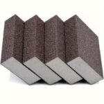 4Pcs Diamond Sanding Block Set - Coarse To Ultra Fine Grit, Wet/Dry Dual-Use, Washable & Reusable, For Woodworking, Furniture Polishing, Metal Rust Removal - High-Density Emery Sponge Pads, Woodworking Tools - Image 6
