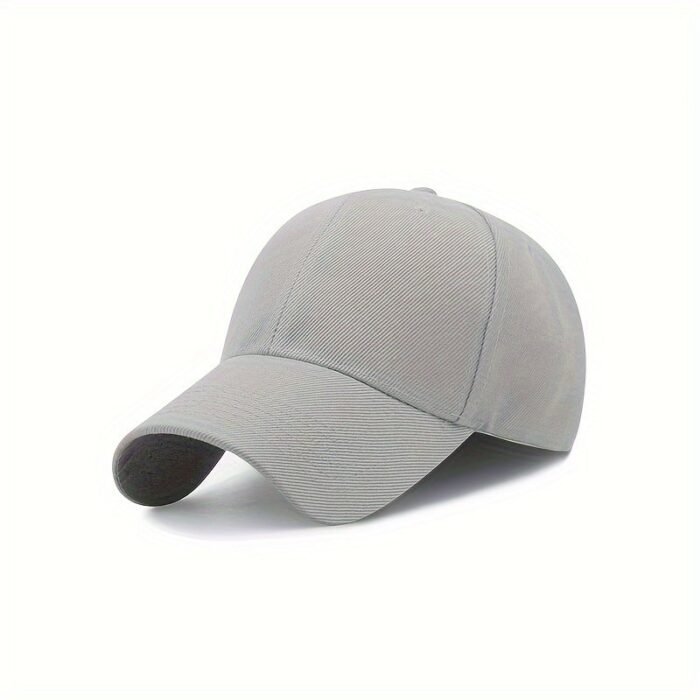 Women'S Summer Fitted Adjustable Baseball Cap, Solid Color, Sun Protection, Polyester, Woven, With Holiday Theme, For Women, Men, Outdoor - Image 15