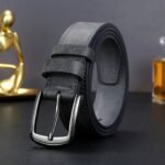 Stylish Wide Stitching Alloy Buckle Belt For Men - Durable, Adjustable, And Comfortable Accessory For Jeans And Trousers - Perfect For Daily Wear, Sports, And Casual Occasions - Image 9