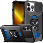 1Pc Heavy-Duty Phone Case Heavy-Duty Shockproof Phone Case With A Metal Stand And Card Slot, Compatible With Iphone 16 Pro Max, 15 Pro Max, 14 Pro Max, And 13 Pro Max. - Image 25