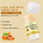 40G Turmeric Vitamin C Neck Cream Stick, Moisturizing Care, The Appearance Of Fine Lines, Wrinkles, Neck Wrinkles, Leave Light Beige Looking Healthy, Smooth, And With A Youthful Glow, Make Light Beige Younger-Looking, Skincare, Face Cream - Image 3