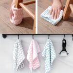 10Pcs/Set The Kitchen Rag Is Free Of Oil, Super Strong Washing Water, Thickened Towel, And The Color Is Delivered Randomly - Image 2