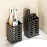 1Pc Toothbrush Holder For Bathroom, Wall Mounted Toothbrush Storage Rack, Bathroom Storage Organizer, Bathroom Multifunctional Toothpaste Toothbrush Container, Bathroom Accessories - Image 8