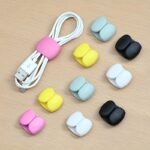 10Pcs Multi-Functional Cable Organizer Clips, Suitable For Charging Cords And Earphone Wires - Durable Plastic, Anti-Tangle Storage Solution