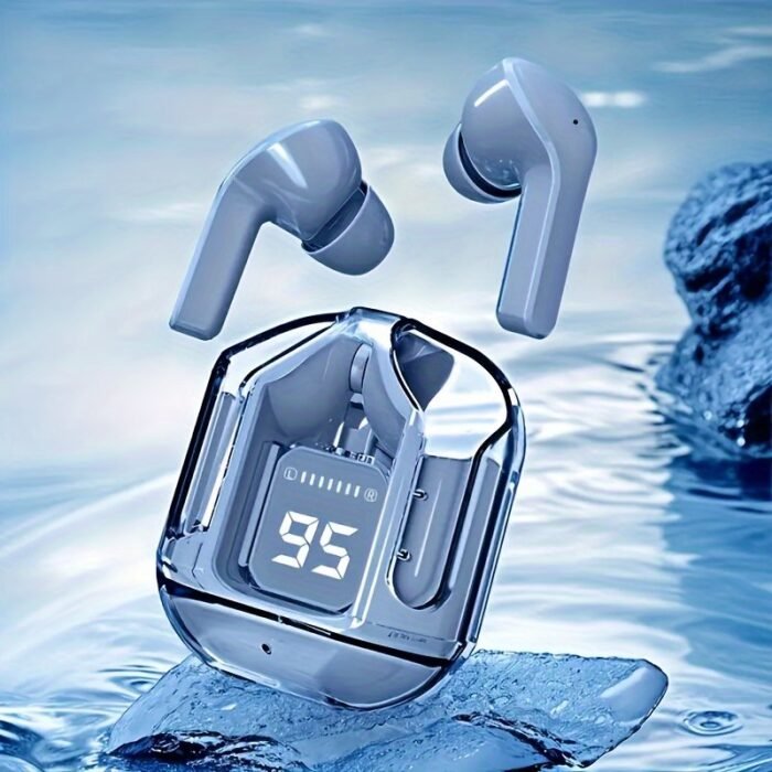 Wireless Earbuds Transparent Tws Silicone In-Ear Sports Gaming Headphones With Hifi Stereo Sound & Led Display - Perfect Gift For Birthday/Christmas/Girlfriend - Image 10