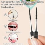 Dr. Emma 100Ct/Pack Dental Picks Charcoal Brush Picks 100Ct/Pack - Image 2