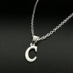 Stainless Steel Minimalist 26-Letter Pendant Necklace - Hip-Hop & Everyday Unisex Jewelry, Initial Gift For Women & Men, Durable Year-Round Wear, Necklace, Daily Wear Accessory, Modern Jewelry, Polished Finish - Image 7