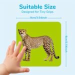 54Pcs Zoo Animal Flash Cards, Sight Words Flash Cards With Real Images, Safe And Big, Educational Toys For Preschool Activities, 3+ Kids, Ideal Festive Christmas, Holiday & Birthday, Back To School Gifts, Family Parent-Child Game, Interactive Busy Books, Learning Tools,, Colorful Design, Doublesided Cards, Tearresistant, Childsafe Edges, Educational Games, Teachers And Students, Homeschooling Supplies - Image 4