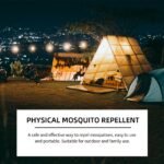 Black Electronic Mosquito Repellent Wristband ? Comfortable Fit, Physical Insect Deterrent, Non-Toxic, Unisex Design For Fishing & Outdoor Activities, Includes 2 Button Batteries, Unisex Wristband | Stylish Bracelet | Modern Wearable | Physical - Image 6