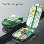 1Pc 7-Day Pill Box With Orange Handles - Large Capacity, Dust And Moisture Proof Organizer For Vitamins And Medicines, Ideal For Travel And Outdoor Use, Polypropylene Material, Travel Pill Organizer | Modern Pill Box | Secure Closure Box, Pill Organizer For Travel - Image 14
