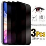 3Pcs Privacy Protection Screen Protector For Iphone 13 14 15 16 Pro Max Glass Privacy Protection Tempered Glass For Iphone 11 12 13 14 15 Plus Full Cover Anti-Peeping Glass For Iphone 11 12 13 14 15 16 16E Glass