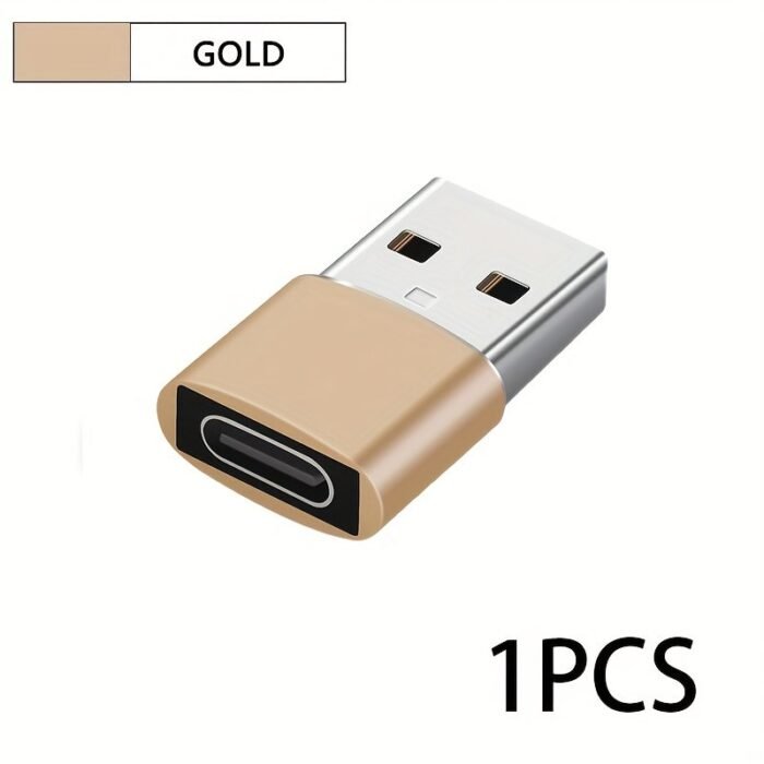 Usb Male To Usb C Adapter(1/2/4 Pack), Usb To Type C Fast Charging/Transfer And Otg Function. For Iphone15 14 13 Plus Pro Max, Ipad Pro Air 4 Mini 6 Almost Usb Devices(Black, Sliver) - Image 16