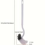 1Pc Heavy-Duty Toilet Brush With Long Handle - Manual Bathroom, Kitchen, Car Cleaner - Deep Groove Cleaning Head, Non-Slip Grip - Durable Plastic Construction - Space-Saving Design For Tight Spaces - Ideal For Home, Office, Travel - No Power Needed, Home Hygiene, Ergonomic Grip, Sturdy Build, Cleaning Tool, Home Cleaners, Toilet Brush - Image 10