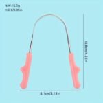 1Pc Stainless Steel Tongue Scraper Cleaner - Durable Metal Tongue Brush To Coating, Bad Breath, Improve Oral Hygiene, Mouth Care Accessory|Stainless Steel Design|Durable Construction - Image 3