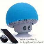 1Pc Cute Little Mushroom Head Portable Wireless Speaker, Can Be Used As A Mobile Phone Stand, Small And Delicate And Fall-Proof, Suction Cup Suction Is Excellent, Mini Cartoon Mushroom Head Speaker Gift - Image 3