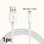 3Pcs/1Pc For Iphone Charger, 12W Long Lightning To Usb Cable 10Ft 6Ft 3Ft Fast Charging Cable For Iphone 14 Pro Max/13/13 Pro Max/12Mini/11 Pro/11/Pro Xs/Xr/8/7/6S/5S - Image 7