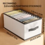 1/3Pcs Foldable Drawer Storage Basket, Non-Woven Fabric, Pants Underwear Socks Bra Organizer Storage Box, Father'S Day Gift, Drawer Organizer | Multifunctional | Lightweight, Clothes With Handle Nylon Drawer Storage Bag, Divided Clothes Wardrobe Layered Isolation Storage Box, Suitable For Organizing Home And Moving, Clothes And Bedding, Laundry Organization And Storage, Space-Saving Home Solution - Image 5