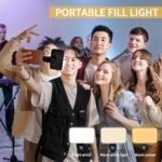 Portable Rechargeable Led Ring Light, 3 Light Modes, Usb & Battery Powered, Compatible With Iphone 15/14/13/12/11 Pro Xs, A72/A71/A52/A51, For Phone, Camera, Video, Zoom Meetings, High Power, Clip-On, Adjustable, With Front & Back Clips - Image 4