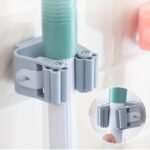 Wall-Mounted Mop Organizer Holder - Durable Space-Saving Storage Rack For Sponges, Mops, And Brooms - Ideal For Bathroom, Bedroom, Living Room, Entryway - Home And Dorm Utility Hook Hanger - Image 7