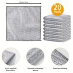 40/20/10-Pack Multi-Purpose Miracle Metal Cleaning Cloths, Enlarged Dishwashing Scrub Pads For Kitchen, Suitable For Wet And Dry Use With Mesh Microfiber ? Ideal For Metals, Cookware & Utensils - Image 6
