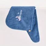 1Pc Magic Microfiber Hair Drying Towel - Quick Dry Shower Cap Turban For Women & Girls, Soft Polyester Fiber Bath Hat, Super Absorbent Lady Head Wrap With Button Closure, Shower Cap For Hair Drying - Image 5