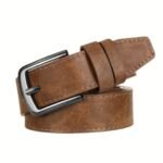 Stylish Wide Stitching Alloy Buckle Belt For Men - Durable, Adjustable, And Comfortable Accessory For Jeans And Trousers - Perfect For Daily Wear, Sports, And Casual Occasions - Image 10
