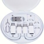 Adeqwat Multi Usb Charging Adapter Cable Kit: Versatile Connectivity With Usb C To Cable Adapter Box, Inclusive Conversion Set With Usb A & Type C For Male Micro/Type C, Ideal For Data Transfer, Card Storage, Tray Eject Pin, And Convenient Phone Holder Integration For Enhanced Utility - Image 3