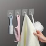 10Pcs Transparent Hooks Multi-Purpose Wall Hook Strong Suction Cup Sucker Wall Hooks Hanger For Kitchen Bathroom, Utility Hooks - Image 4