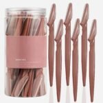 12Pcs- Stainless Steel Trimmer Razor With Protective Case, Suitable For Both Men And Women - Precision Eyebrow Razor