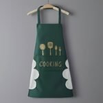 1Pc Cooking Apron With Pockets - Adjustable, Polyester Fabric, Black Or Green, Perfect For Kitchen, Coffee Bar, Or Restaurant Use - Image 7