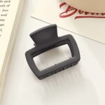 1/4Pcs Elegant Matte Square Hair Clip Set - Versatile Stylish Shark Clip For Women & S For Ponytail & Updo Perfect For Everyday Styling And Makeup - Image 10