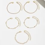 Set Of 5 European And American Stylish And Simple Daily Style Bracelets - Image 12