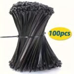 100Pcs Heavy Duty Tie, Self-Locking Function, High Strength And Durable Nylon Zipper Strap For Construction And Home Organization, Cable Management - Image 3
