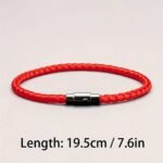 1Pc Unique Men'S Rope Braid Red Thread Magnetic Attraction Couple'S Bracelet - Men Jewelry - Stylish Father'S Day Gift Idea For Him - Image 2