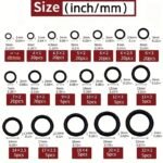225Pcs Oring O-Ring Assortment Set - Oil & Water Resistant, Durable Synthetic Rubber Seals In Various Sizes For Automotive & Machinery Applications, Includes 6-18Mm Sizes For Optimal Performance, Automotive Seals|Uniform Design|Durable Construction - Image 3