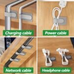 20Pcs Cable Management Tape - Durable Nylon, Easy-Lock Design For Neat Wire Organization, Scratch-Resistant Cord Wraps, Piece - Image 10