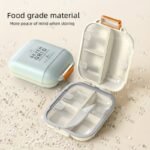 1Pc 7-Day Pill Box With Orange Handles - Large Capacity, Dust And Moisture Proof Organizer For Vitamins And Medicines, Ideal For Travel And Outdoor Use, Polypropylene Material, Travel Pill Organizer | Modern Pill Box | Secure Closure Box, Pill Organizer For Travel - Image 8