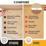 1 Roll Heavy Duty Non-Stick Parchment Paper For Baking, Grilling, Air Fryer & Steaming - Silicone Oil Resistant Baking Sheets For Chicken, Fish, Vegetables & More - Perfect For Holidays & Everyday Kitchen Use - Image 10